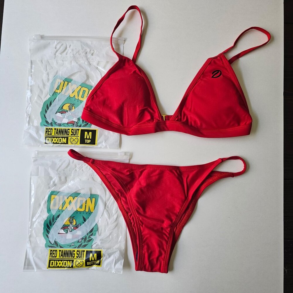DIXXON Bright Red Triangle Bikini Set